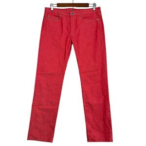 Diesel Starx Jeans Red Women's 28 Made in Italy 2001 Y2K Vintage Straight Leg